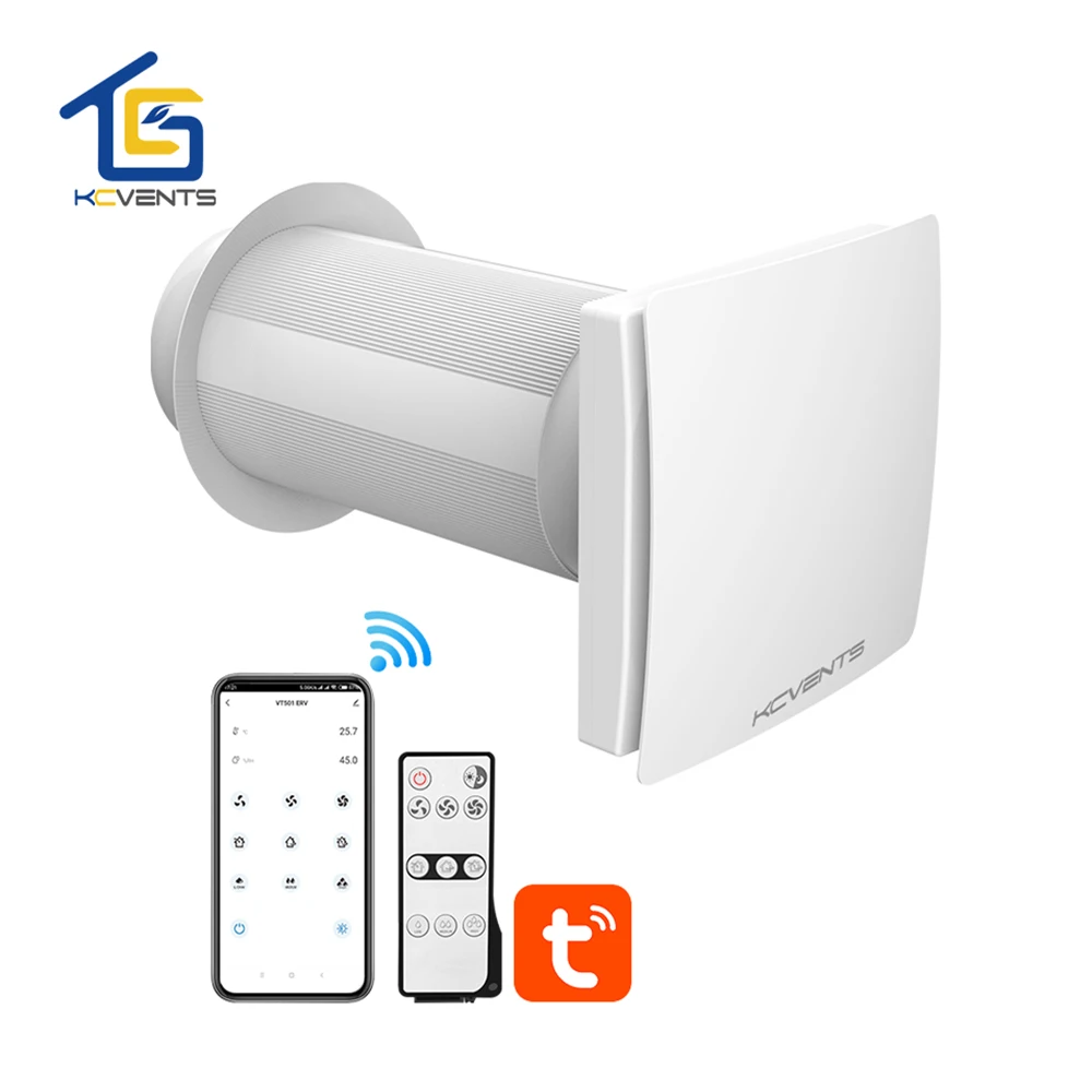WIFI Recuperator Heat Recovery Unit Decentralized Ventilation System VT501  For Single Room - AliExpress