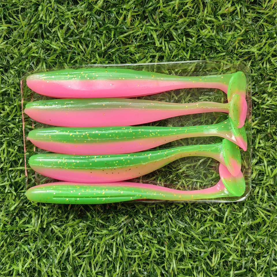 MUKUN 5 Stück 12 cm 8,5 g T-Tail Swimbait Weicher Silikon-Wurmköder Künstlicher Köder Wobbler für Meeres- und Süßwasser-Angelausrüstung – Detail 12