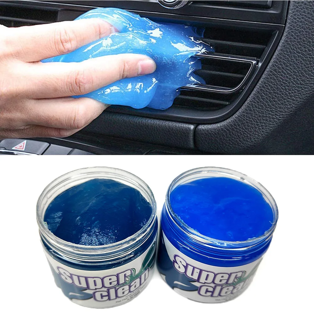 160/200g Car Cleaning Gel Reusable Keyboard Cleaner Gel Automobile Air Vent Dust Removal Multiuse Dirt Cleaner Slime Auto