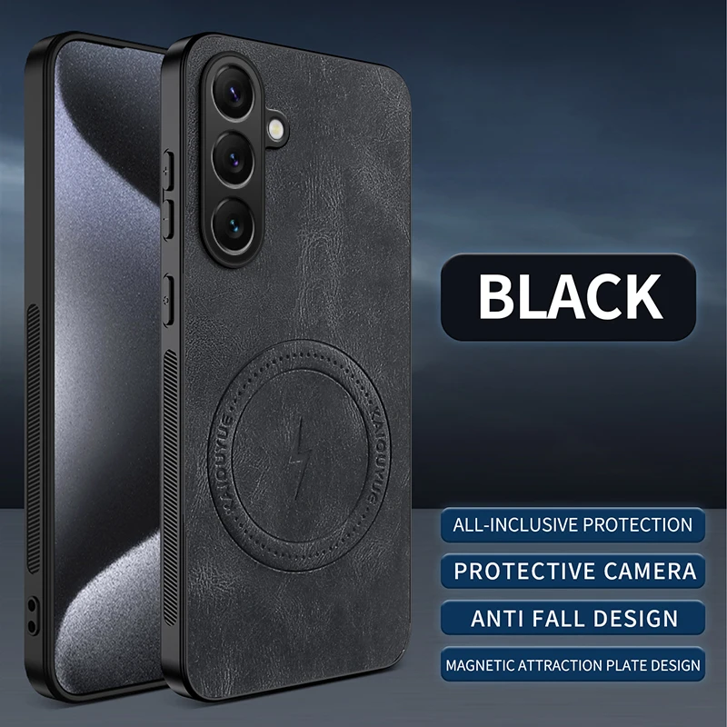 Premium PU Leather Magnetic Phone Case - Elegant and Durable Protective Cover