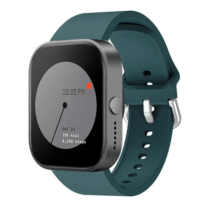 Versatile Silicone Rubber Smartwatch Band - Loop Strap Bracelet in 20mm & 22mm Sizes