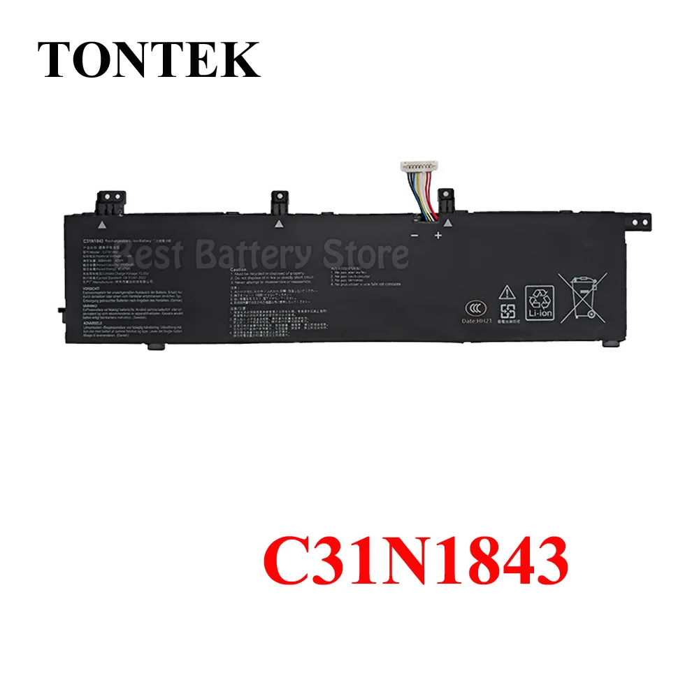 haoctrers Batería de Repuesto para portátil 42Wh C31N1843 para ASUS VivoBook S14 S432 S432FA