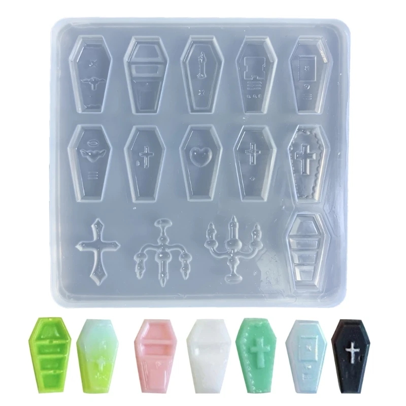 

Halloween Coffin Bowknot Shape Silicone Mold for DIY Art Coffin Epoxy Resin Mold