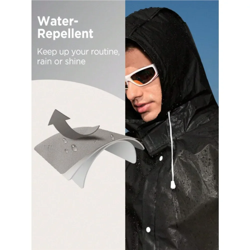 Poncho Antipioggia Di Emergenza Trasparente Unisex Monouso Con Cappuccio E Maniche, Lunghezza 140 Cm, Adatto Per Eventi Musicali Allaperto, Parchi A Tema, Campeggio, Escursionismo | SHEIN ALIA Poncho Antipioggia Di Emergenza Trasparente Unisex Monouso Con Cappuccio E Maniche, Lunghezza 140 Cm, Adatto Per Eventi Musicali Allaperto, Parchi A Tema, Campeggio, Escursionismo | SHEIN ALIA