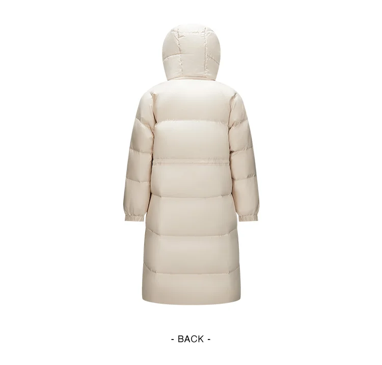 Down Jacket Women Long Length Detachable Hooded New Winter Textured Winter Clothing