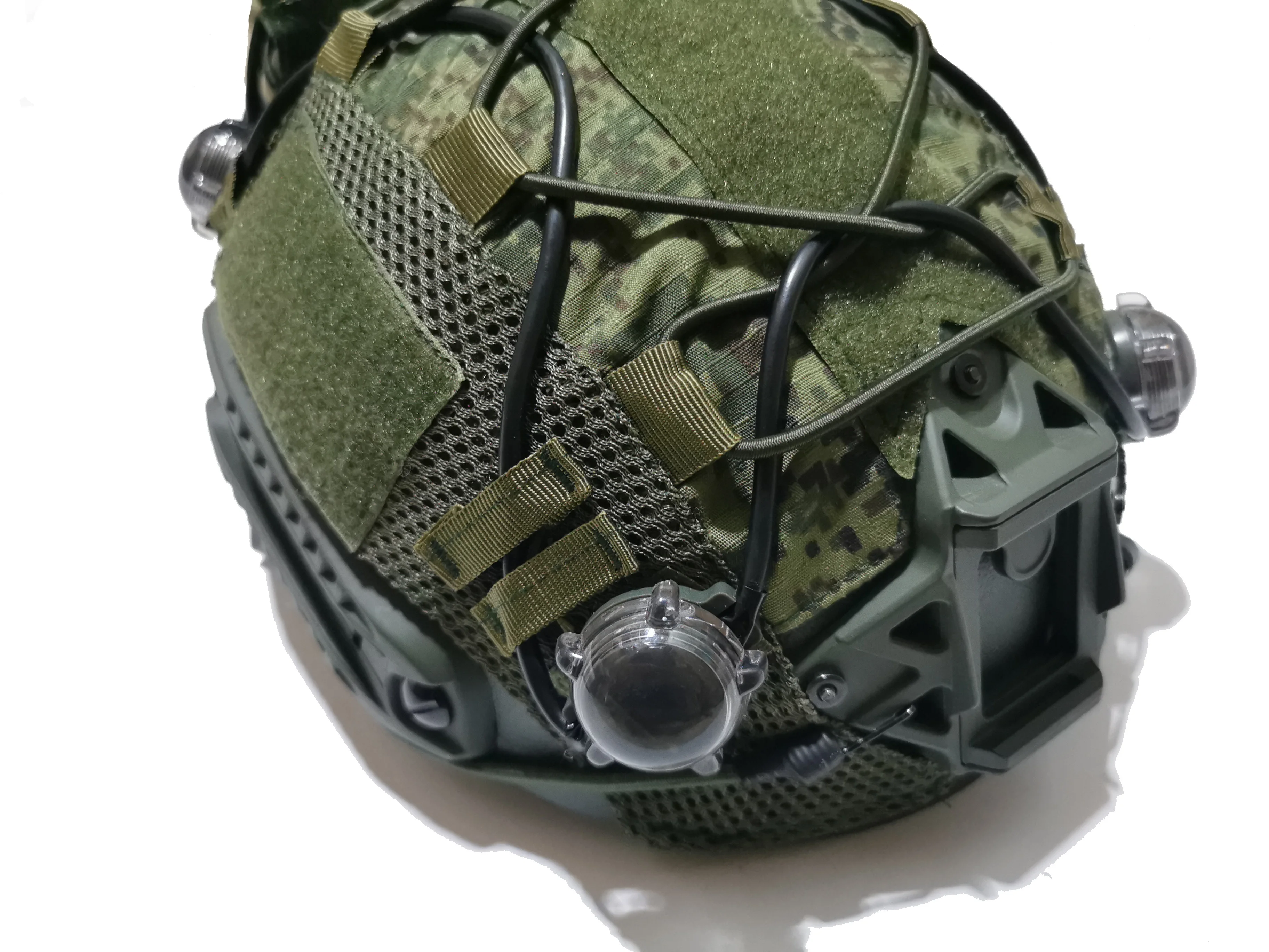 Russische Anti-Infrarot EMR Grün Camouflage Schnelle Helm Abdeckung Tuch Haut für Airsoft Paintball Outdoor Jagd Zubehör – Detail 8