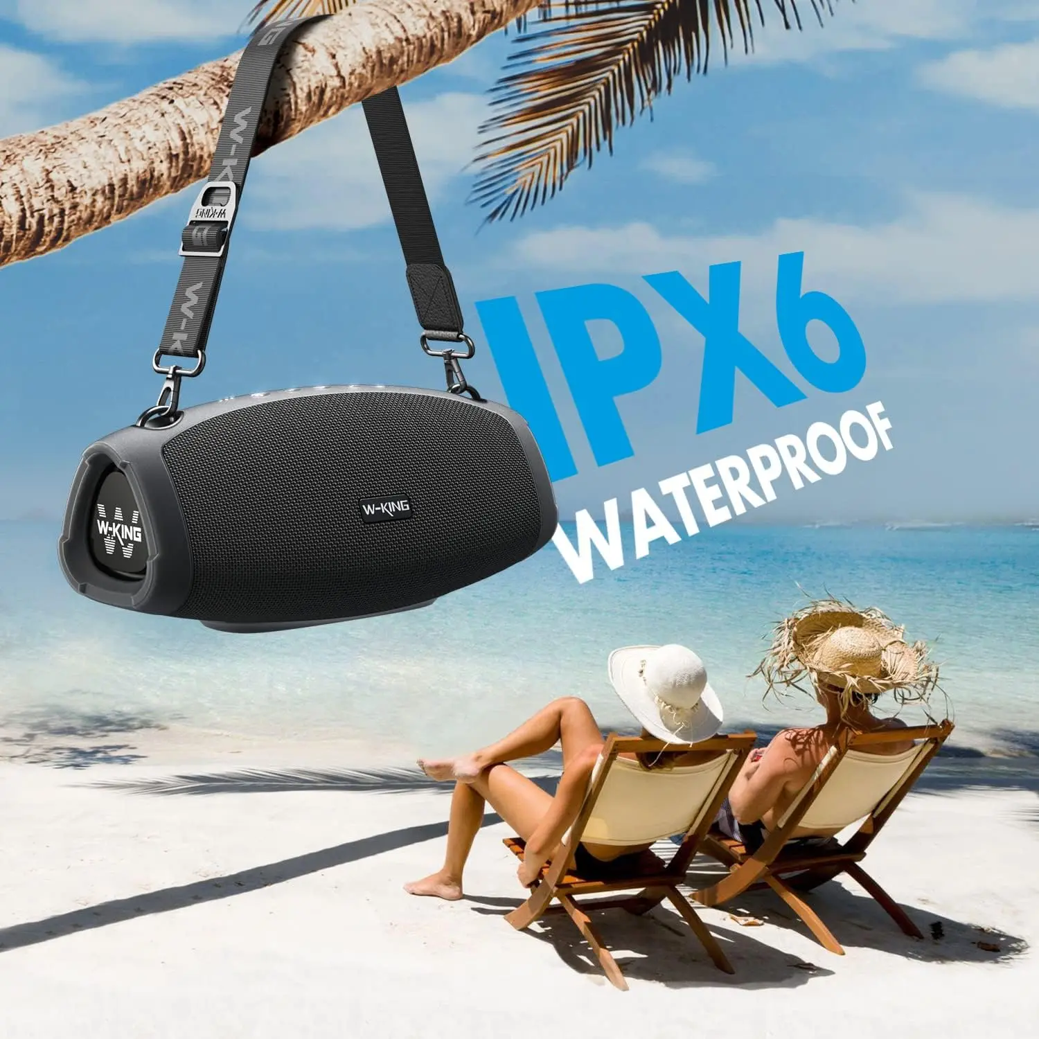 PEAK 70W Waterproof Outdoor Speaker Boombox Subwoofer for Party,Triple Pas