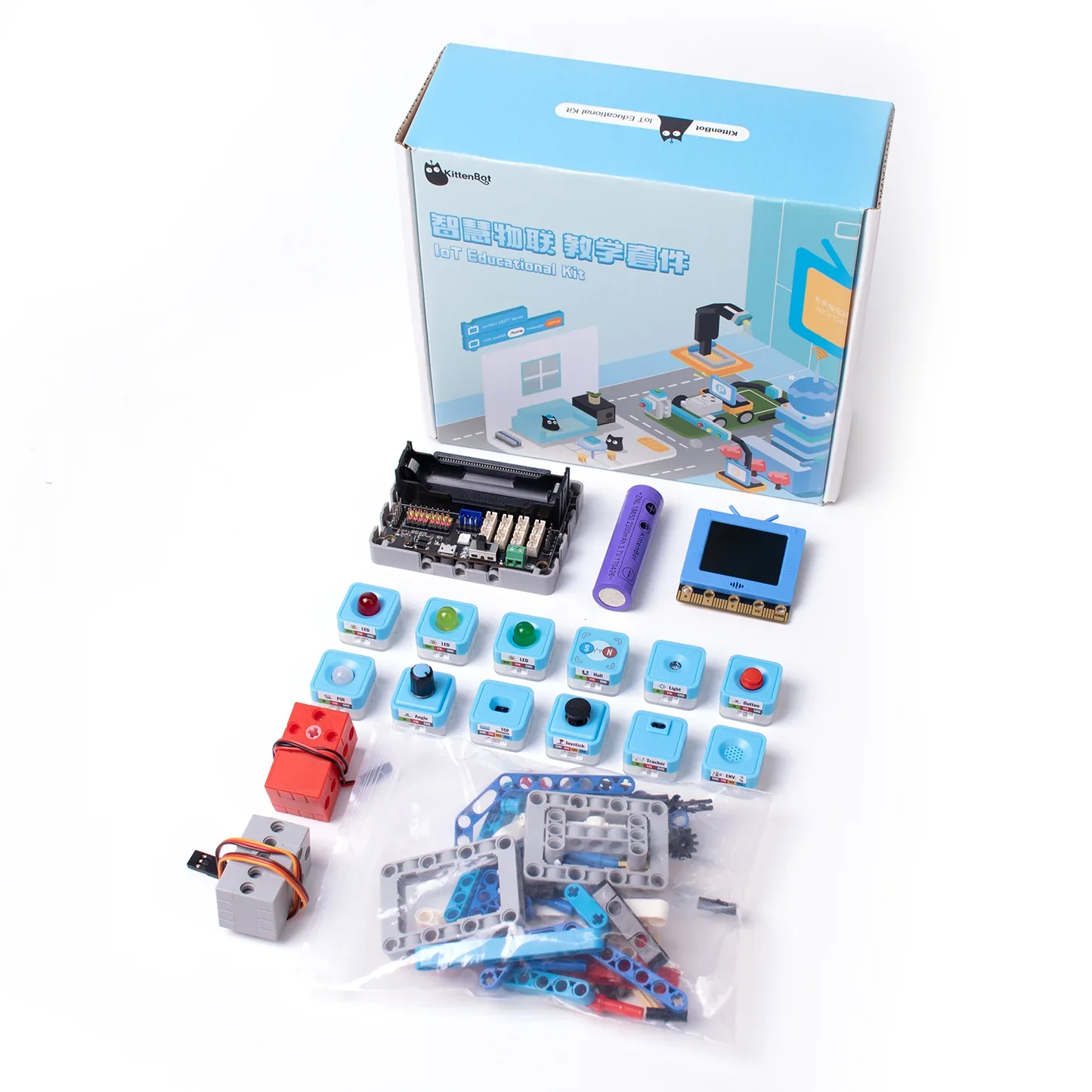 Kit educativo KittenBot IoT para FutureBoard Kid Kit robótico de codificación DIY para aprendizaje de programación