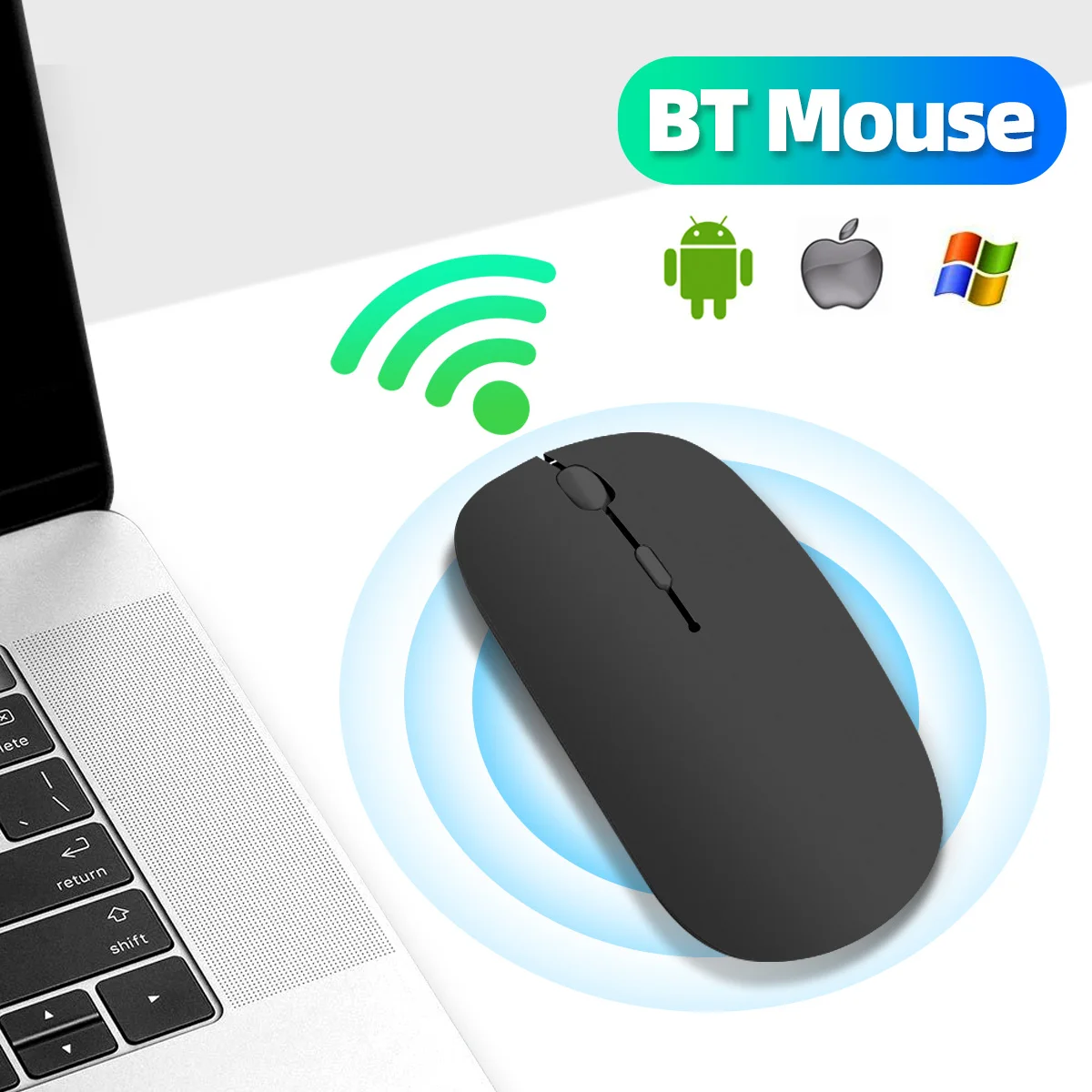 

Wireless Mouse Bluetooth Mouse Wireless Computer Silent Mause Mini Gaming Mice For PC laptop for Macbook mi pad 5 Free Shipping