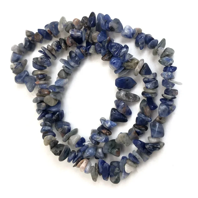 Natural Stone Beads for Jewelry Making - Irregular Crystal Quartz Gravel Beads, 16-Inch Strand