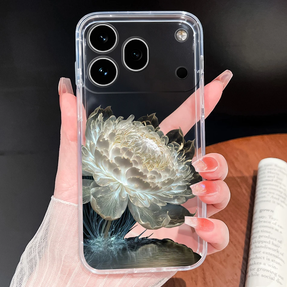 Clear Cool Stars Vibe Shockproof Silicone Phone Case