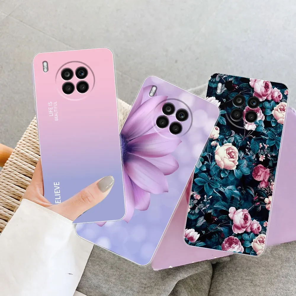Elegant Marble Soft Silicone Clear Case for Honor and Nova Series - Premium Shockproof Bumper Protection