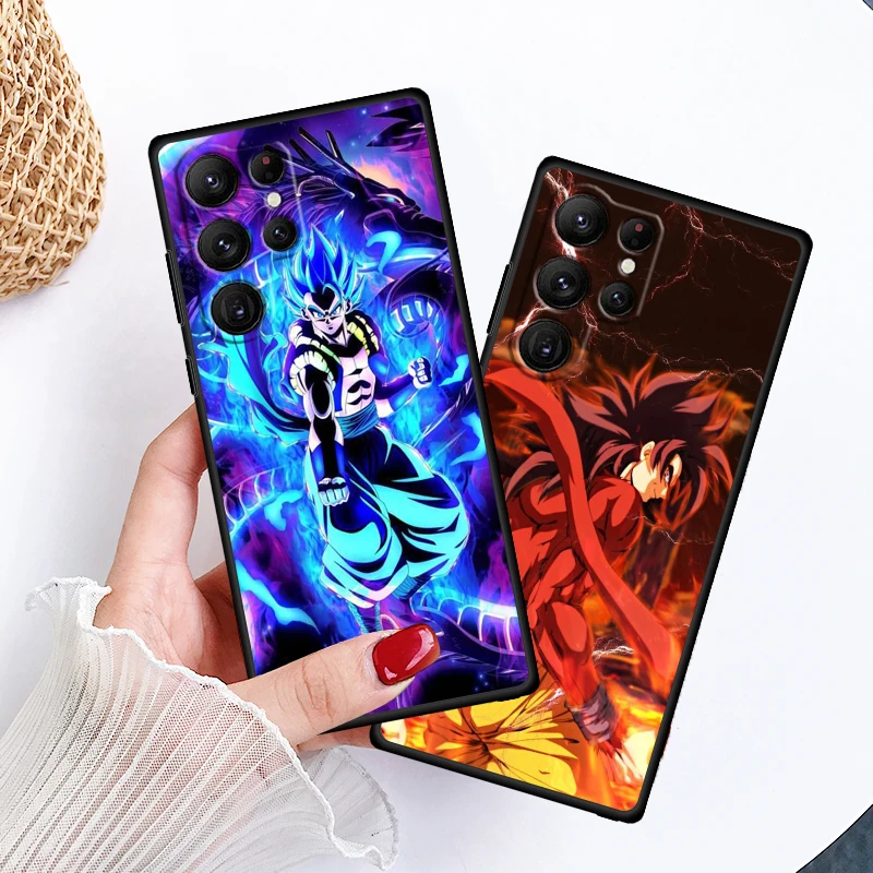 Goku D-Dragon Ball Z Anime For Samsung Galaxy S24 S23 S22 S21 S20 FE S10 S10E Plus Ultra Pro Lite 5G Black Back Phone Case