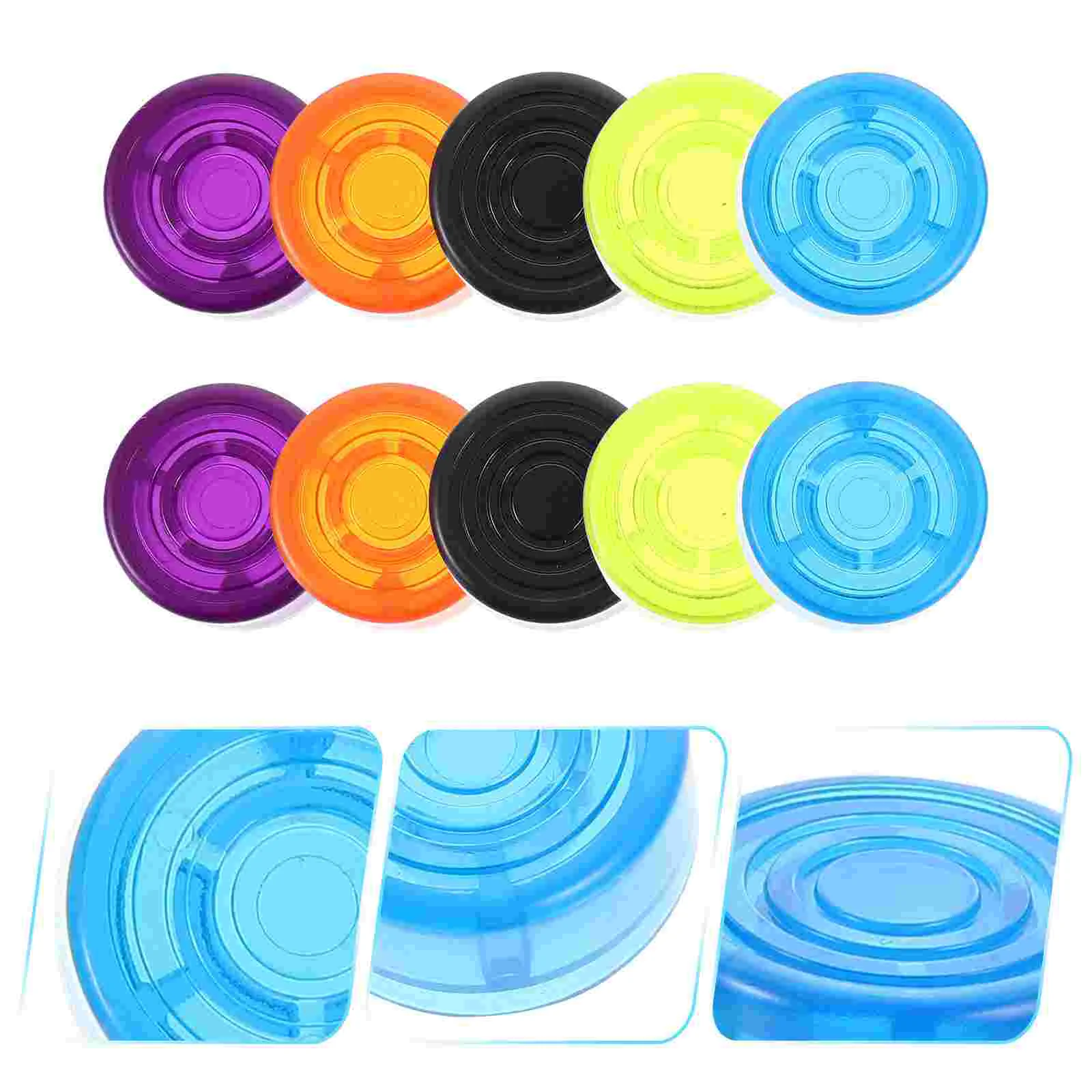 

10pcs Effects Pedal Knob Caps Lightweight Nail Caps Electric Guitar Effect Protectors