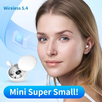 Wireless Bluetooth sleeping Headphones Noise canceling earbuds Hidden Headset Mini Invisible Earphones With Mic Sport Waterproof 2