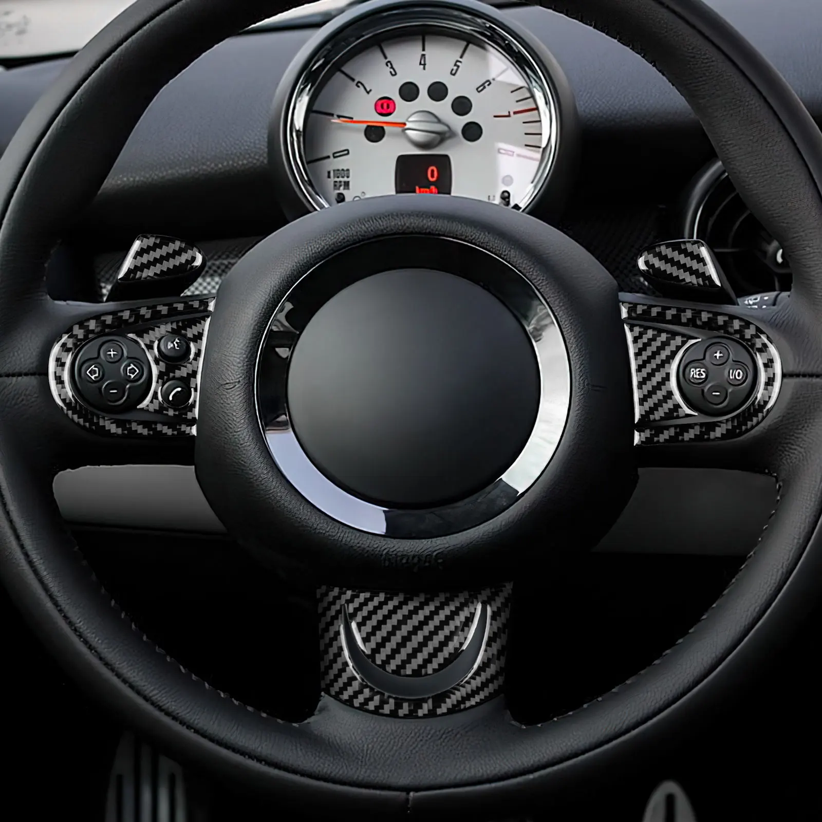 Real Soft Carbon Fibre For Mini Cooper Hardtop R56 Clubman R55 R57 2008 ...