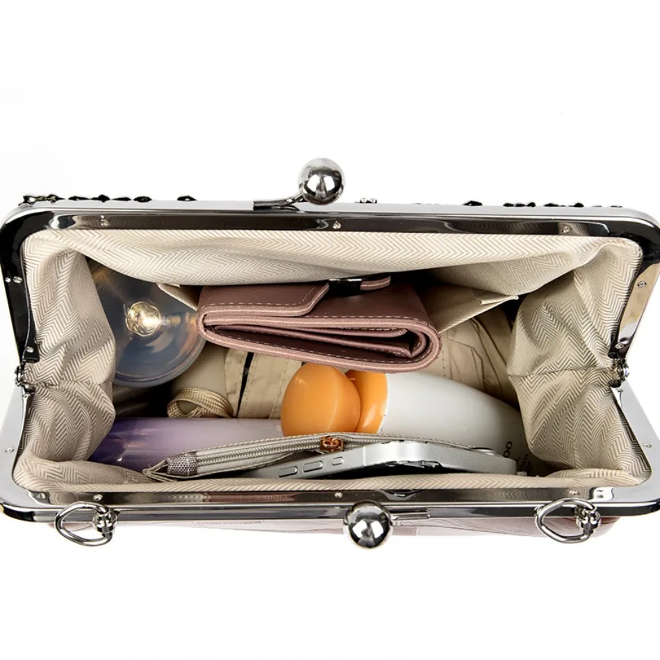 مجموعة حقائب يد جلدية ذات سعة عالية للنساء، بتصميم...