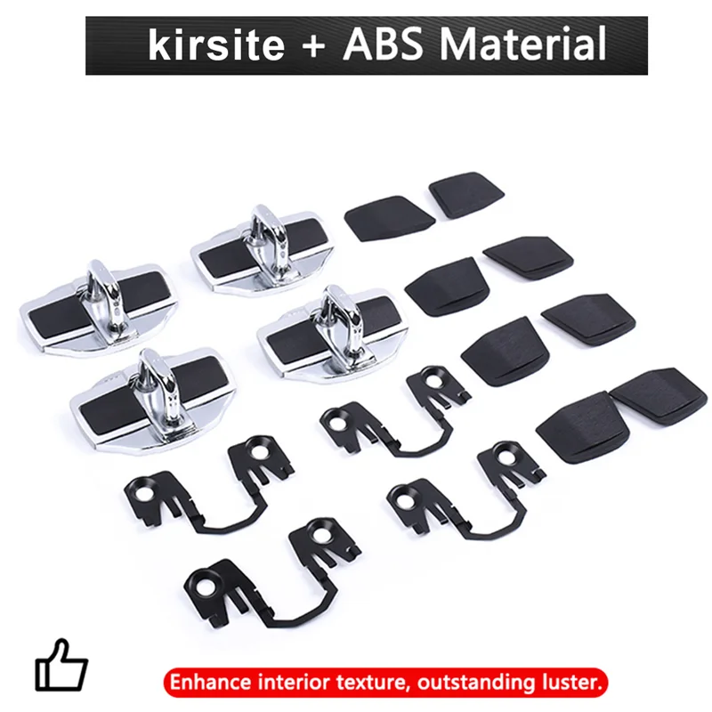 Car Door Lock Damper Car Door Lock Cover Car Door Cover 2Set Car TRD Door Lock Buckle Upgraded Stabilizer Cover Latches Stopper For-Lexus-Toyota Series Eliminate Abnormal Space