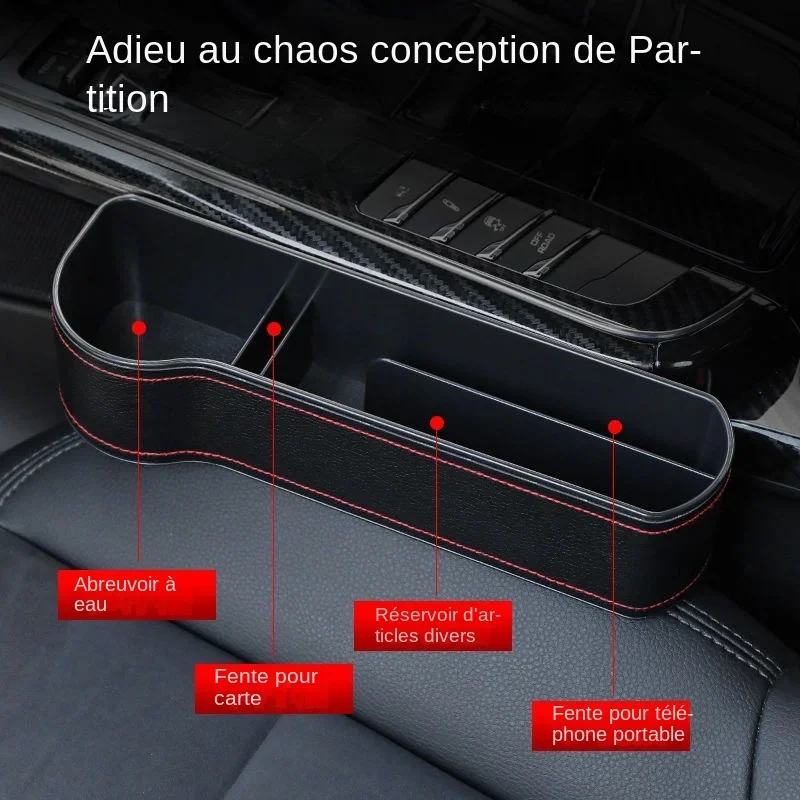 Car Seat Gap Storage Box - Crevice Organizer for Phone, Wallet & Cigarettes, Slit Pocket Filler Holder for Car Seat