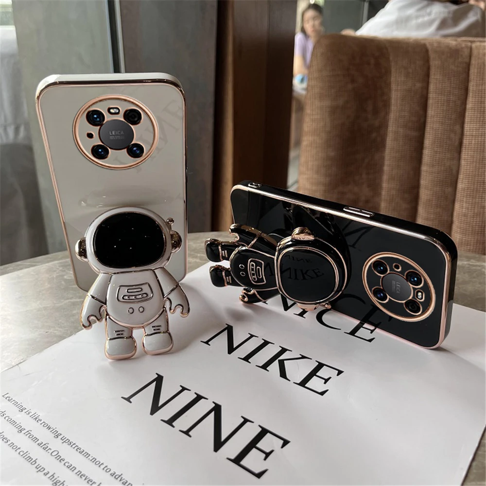 Astronauta salokāms statīva maciņš Huawei P60 P50 P40 P30 P20 Pro Lite Mate 60 50 40 30 Honor 9X 20 viedajam turētājam_voghion.com