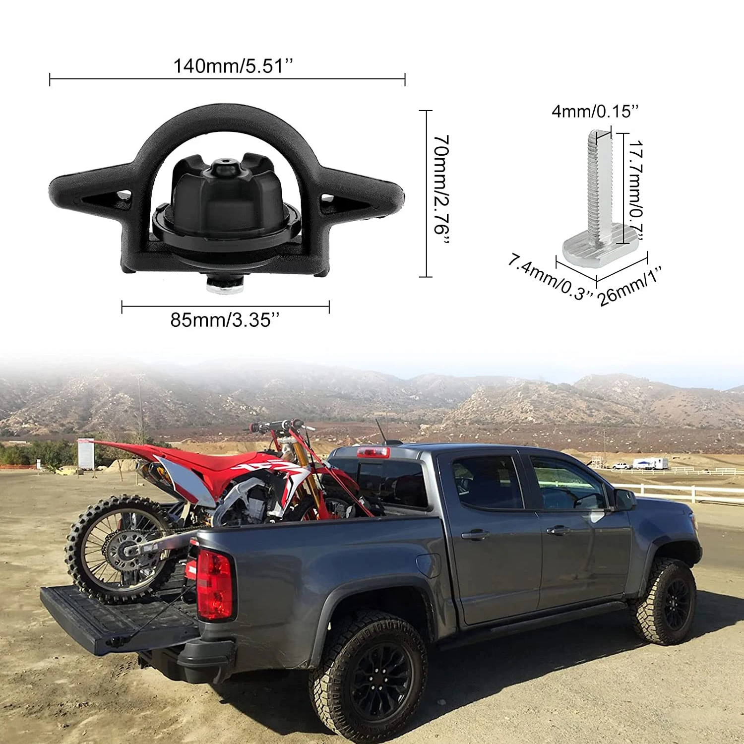 TUNDRAベッドレールキットとベッドクリートを取付けてトランポ仕様に