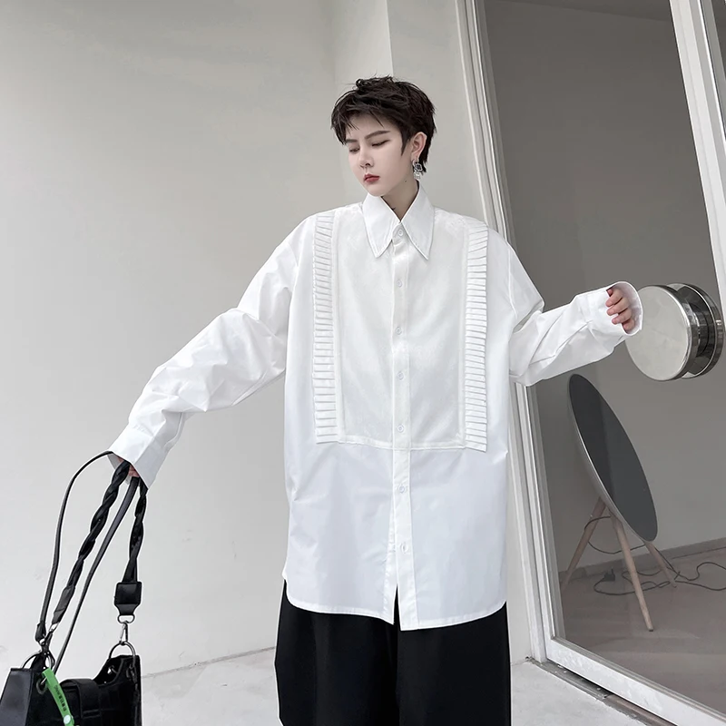 

SuperAen Korean Style Ruffled Shirt Women Long Sleeve Korean Design Loose Casual Shirt