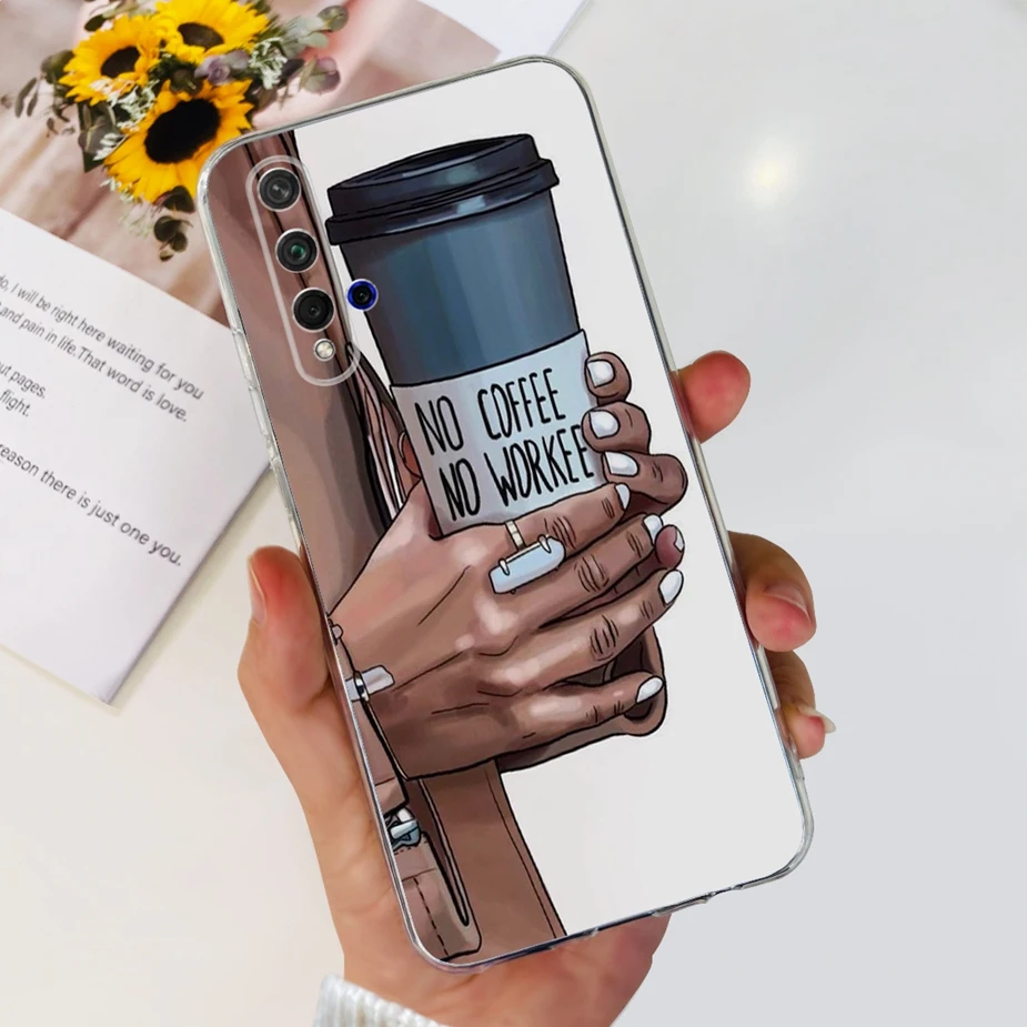 Stylish Painted Clear Silicone Phone Case Cover - Soft s Design