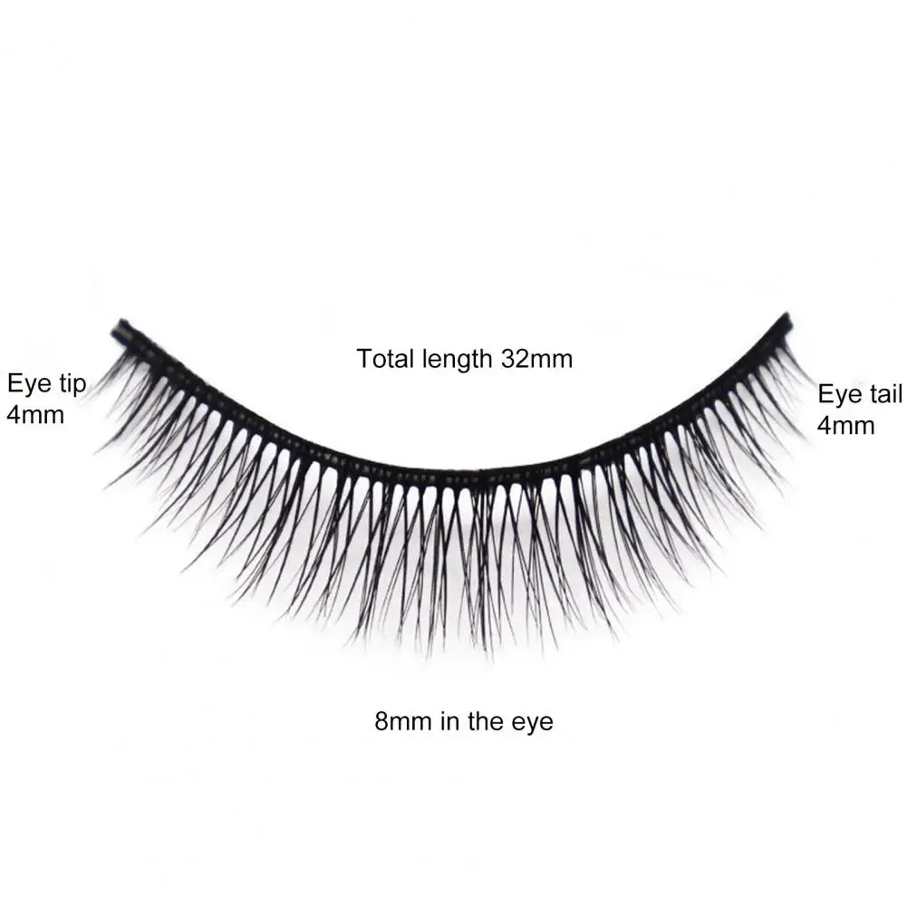 

5Pairs Eyelash Makeup Nice-looking Convenient Fake Eyelashes Beauty Cross Short False Eye Lashes for Dressing Room