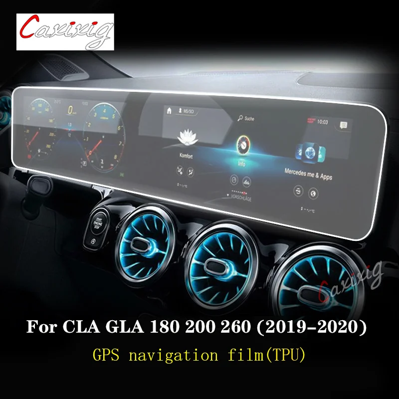 메르세데스 벤츠 CLA GLA H247 200 250 260 2019-2022Car GPS 네비게이션 필름 LCD 화면 TPU 내부 보호 필름 Anti-scratch