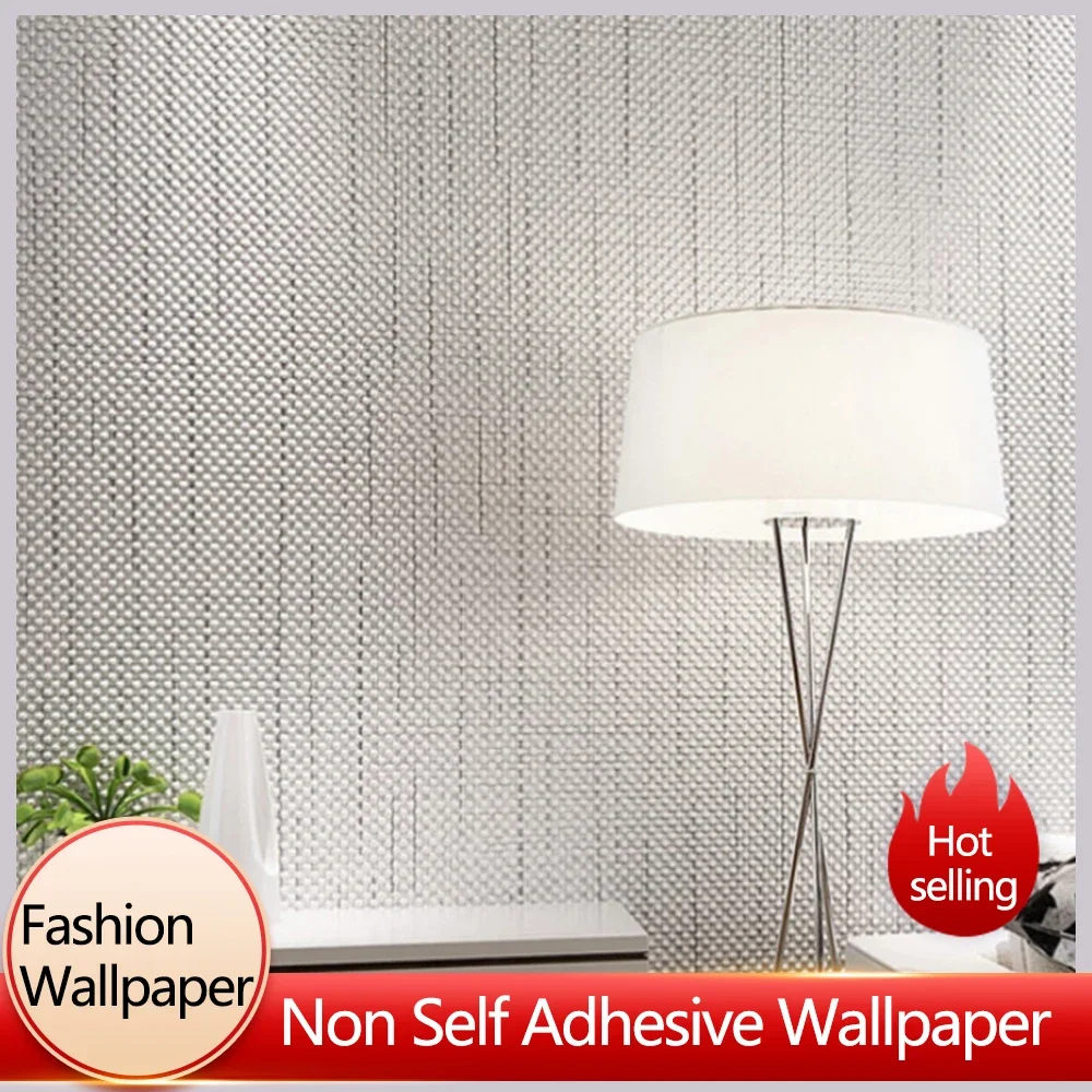 Modern Simple Fashionable Non-woven Wallpaper Living Room Bedroom Background Wall Paper Home Decoration Solid Color Wallpaper american country solid color pine green dark green non woven wallpaper bedroom living room plain wallpaper