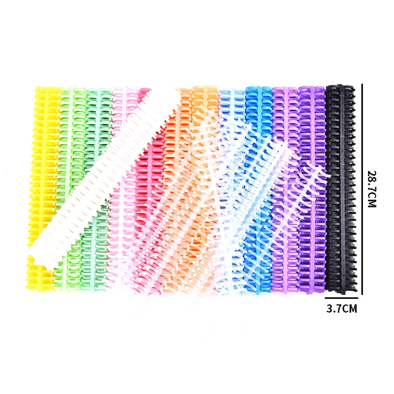 10Pcs 30 Holes Circles Ring Loose-leaf Book Album Binder Spiral Binding Clips Planner Accessories Student School Office Supplies loose leaf binder clips
