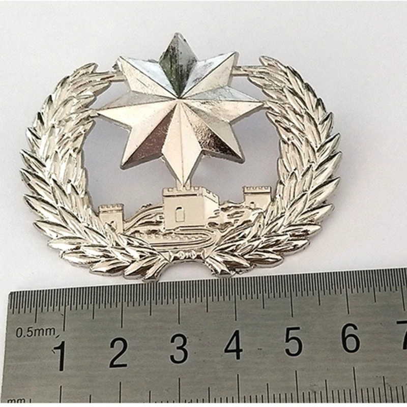Security Helmets Hat Star Badge Theme Party Dress Up Props Hat Accessory Security Guard Big Decorative Badge