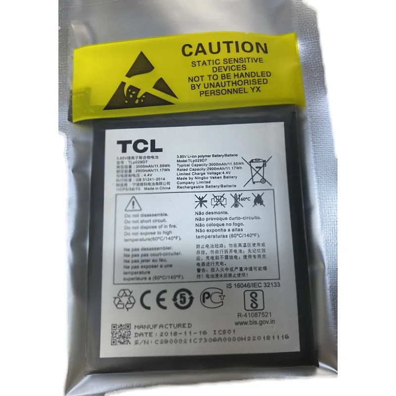 Untuk Alcatel TCL Shield ponsel kapasitas besar Battery baterai