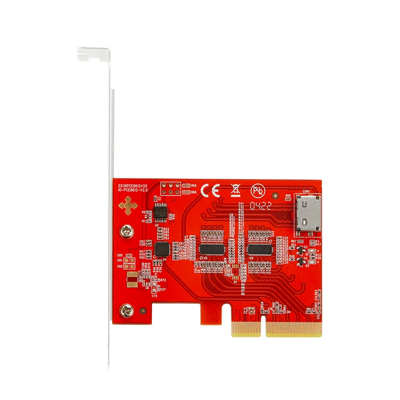 PCIE 4.0-u NVME SSD 어댑터 확장 카드 PCI Express 4X-SFF-8612 라이저 카드 보드 (SFF-8611-SFF-8639 연장 케이블 포함)