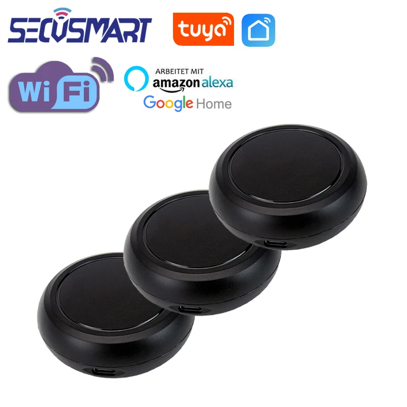 Tuya Wifi Ir Telecomando Universale A Infrarossi Smart Home Controller Per Aria Condizionata Tv Smart Life App Alexa Google Home