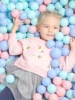 5.5cm 100pcs with Bag Crush Proof Eco-Friendly Ball Pit Balls Macca colors Pink blue green and White Round Shape 5