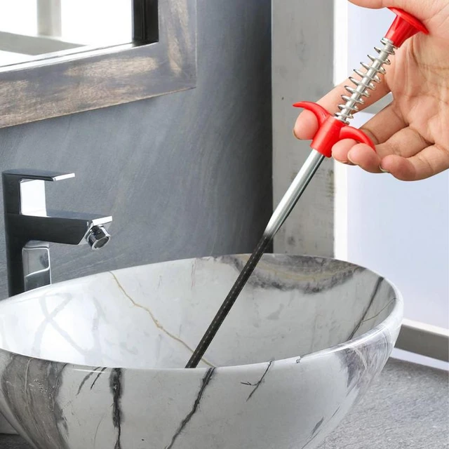 Steel Wire Sewer Pipe Unblocker Kitchen Cleaning Snake Spring Pipe Dredging  Tool Bathroom Toilet Sinks Sewer Drain Claw Tool - AliExpress