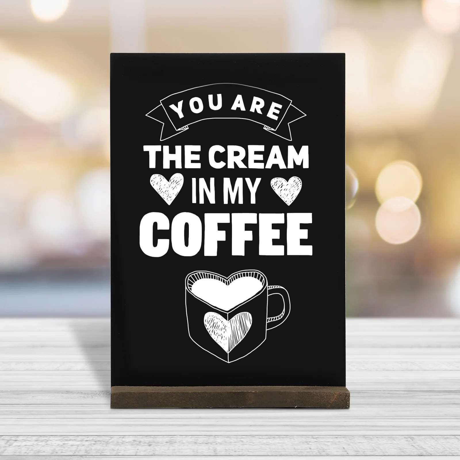 Chalkboard Board Sign Sided Mini Chalk Double Messgae Tabletop Stand Two wooden chalkboard