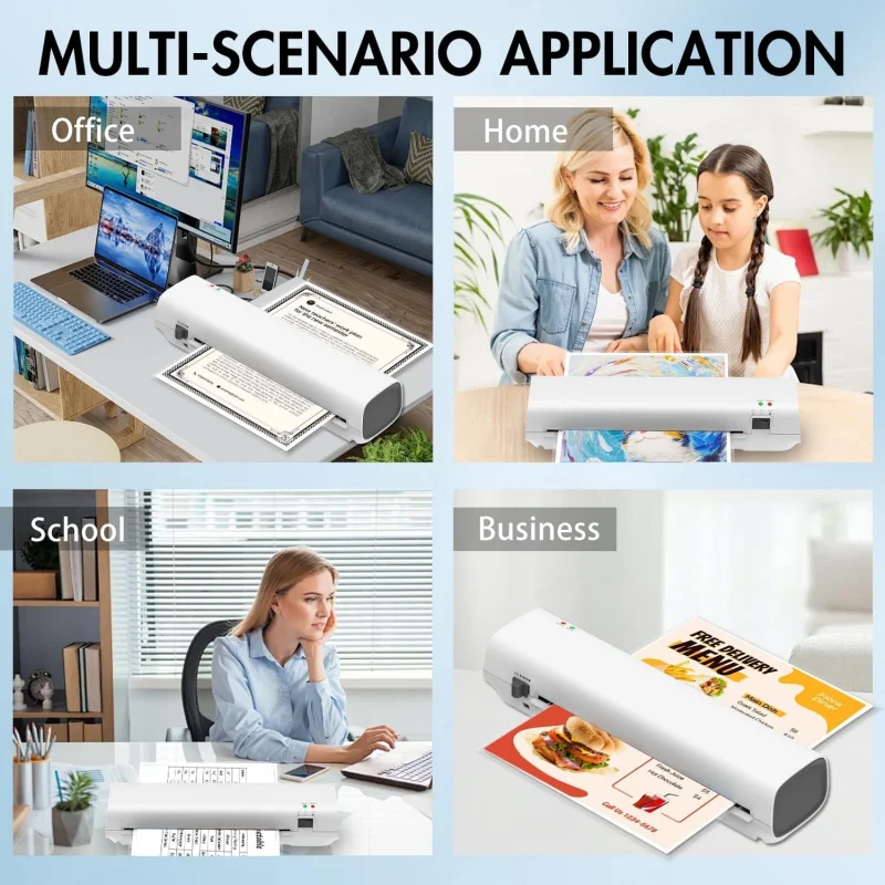 Hot and ColdA4Plastic sealing machine, photo file laminating machine, moisture-proof/Anti-folding/Tear-resistant - 5
