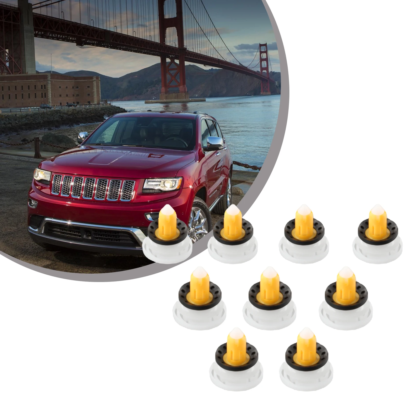 

Car Accessories Car Door Panel Clips Auto Car 6511618AA 8 PCS For Compass For Fiat 500X For Jeep-Renegade Plastic