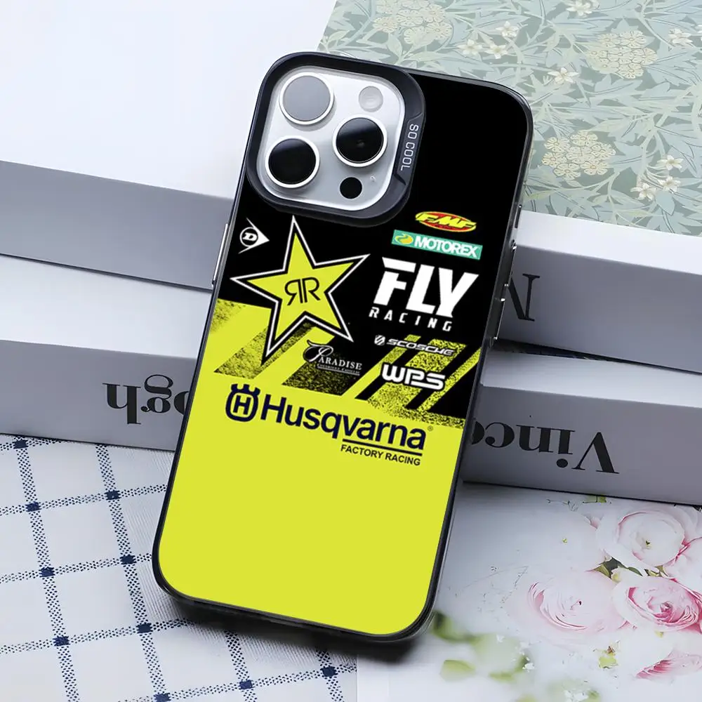 Premium Silver Motorcycle Phone Case Cover