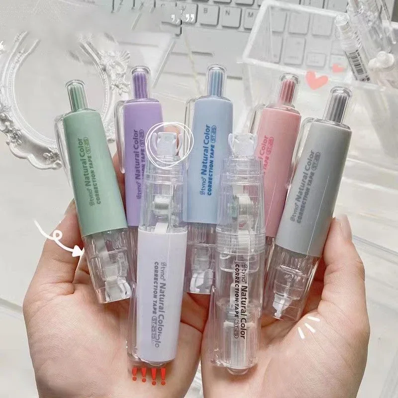 Cute Replaceable Core Correction Tapes Kawaii Press Type Correction Band School Corrector Korean Stationery Office Supplies