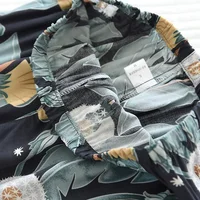 Summer new ladies 100%viscose pajama set short-sleeved shorts thin section home service loose large size two piece set plus size - Image 6