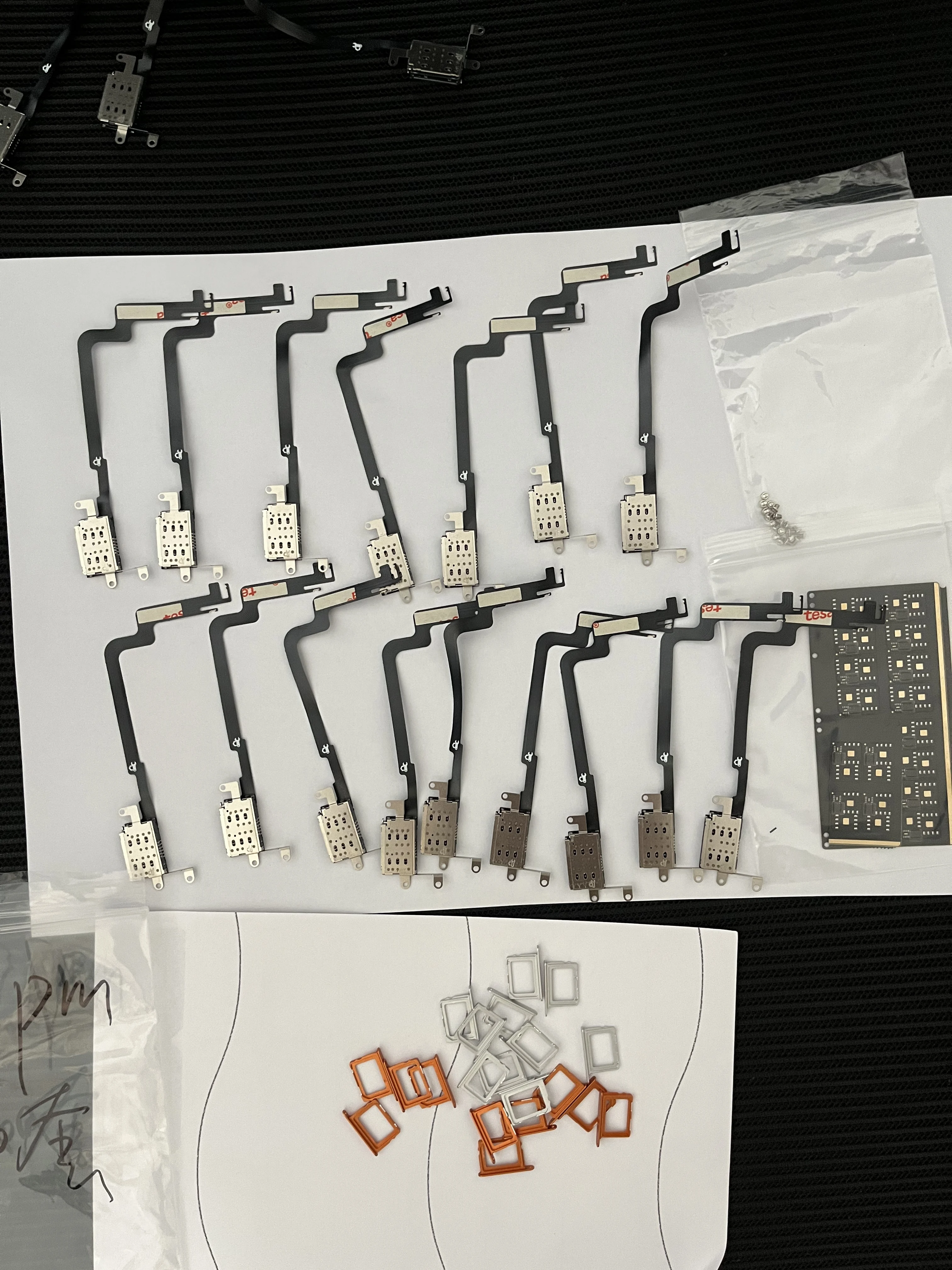 Enhanced eSIM to SIM Card Flex Cable with Integrated MEP Cable and SIM Tray
