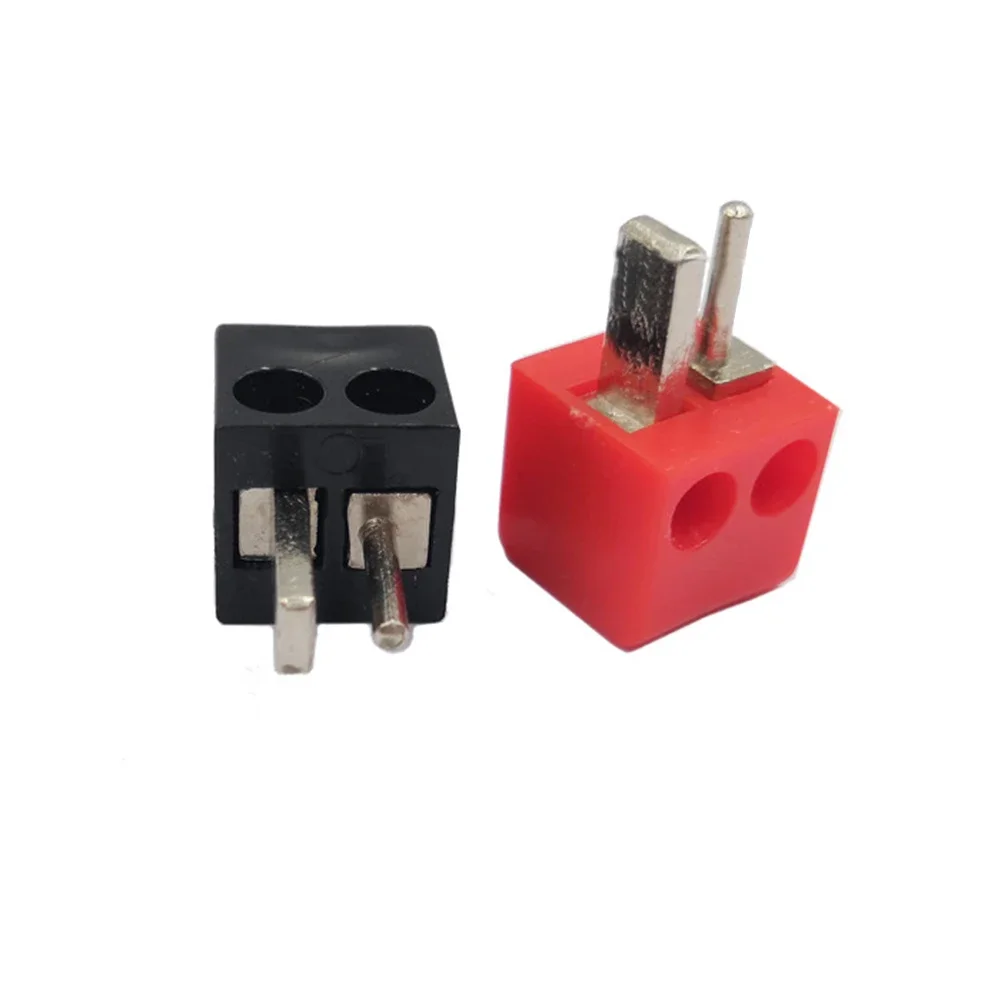 2 Pin DIN Hi-Fi Speaker Plug Set PACK of 2 Screw Connections Red & Black