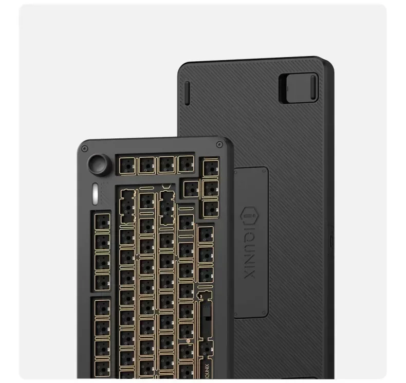 IQUNIX ZONEX75 슈퍼 기계식 키보드 키트, 3 가지 모드, USB, 2.4G, 블루투스 무선 키보드 키트, 핫 스왑 81 키 구조 키보드