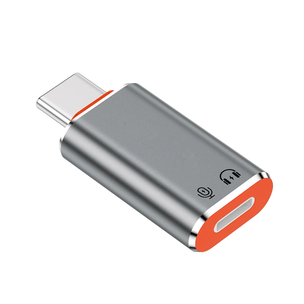 Type-c - Lightning 헤드폰 오디오 어댑터 Iphone용 USB-C 변환기 PC 노트북 iPad용 삼성 PD60W 고속 충전 어댑터