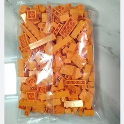 Bulk Building Blocks - Large Single Color Bricks, 260g - Children's Educational Creative DIY Toys (Orange)