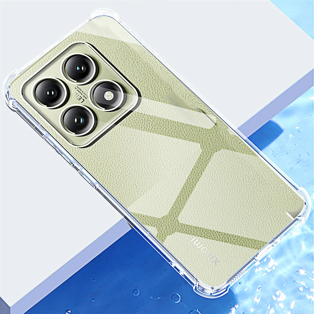 Transparent Protective Phone Case with Camera Protection, Full Coverage Design