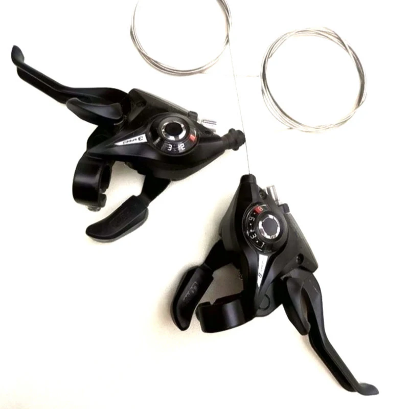 

EF51-7A Bicycle Derailleur Speed Shift Lever Conjoined DIP Shifter 3x7 21 Speed Brake Shifter Combo Levers Set For Mountain Bike